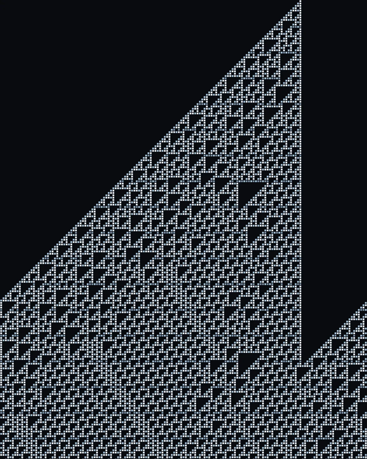 Small Rules — generative rule110 artwork