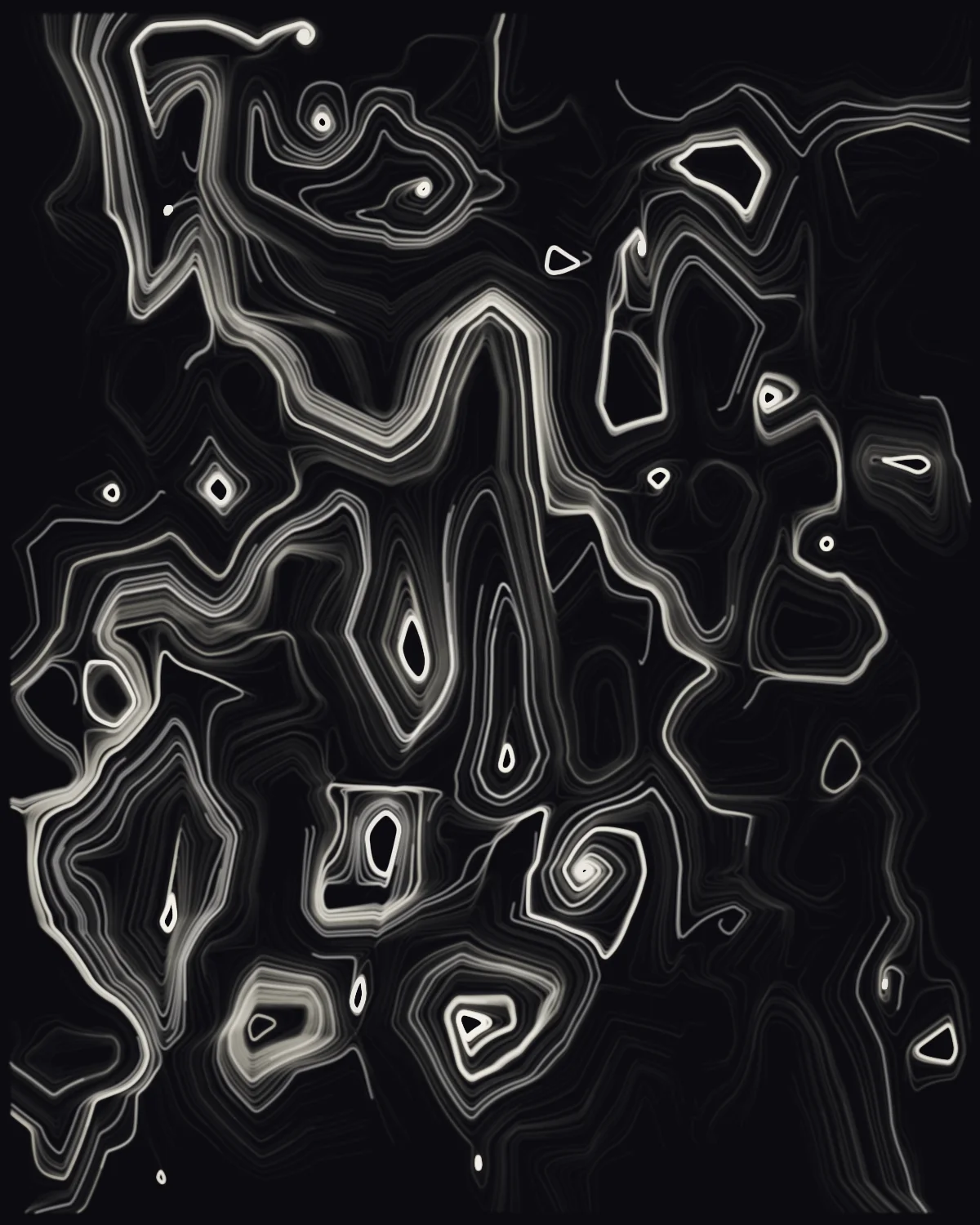 The Field, Sampled — generative flowfield artwork