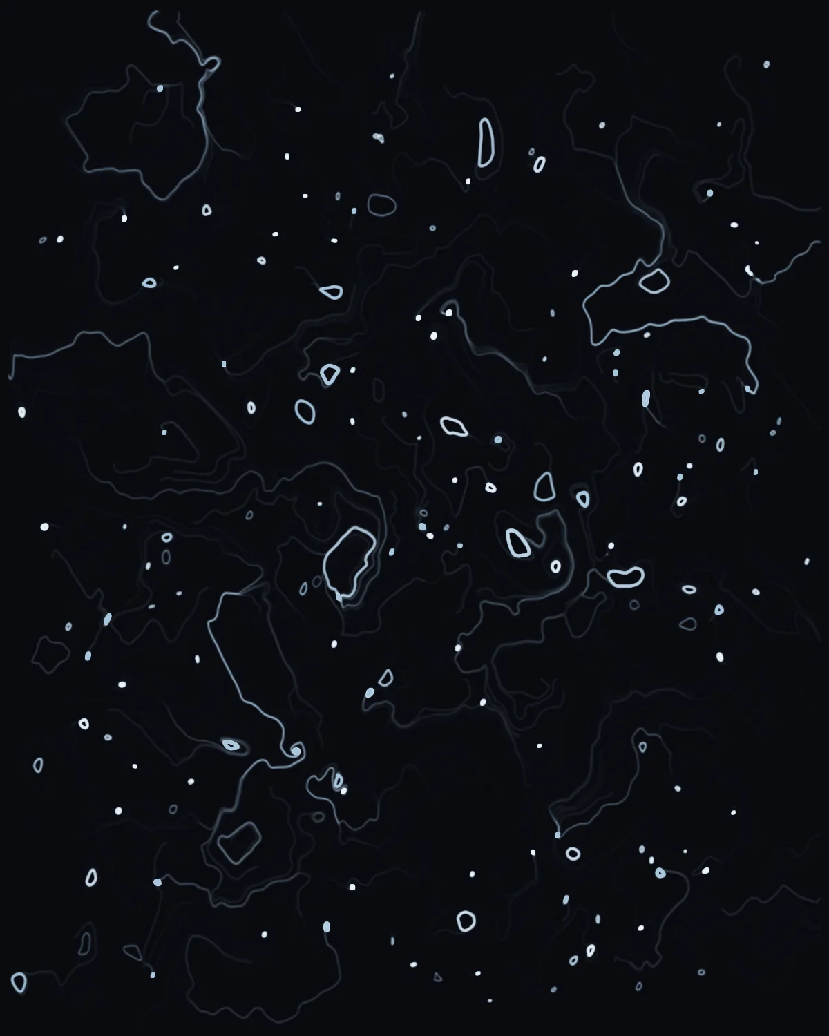 Ten Thousand Trajectories — generative flowfield artwork