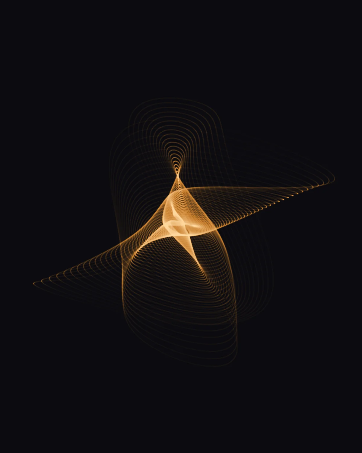 The Machine Draws — generative harmonograph artwork