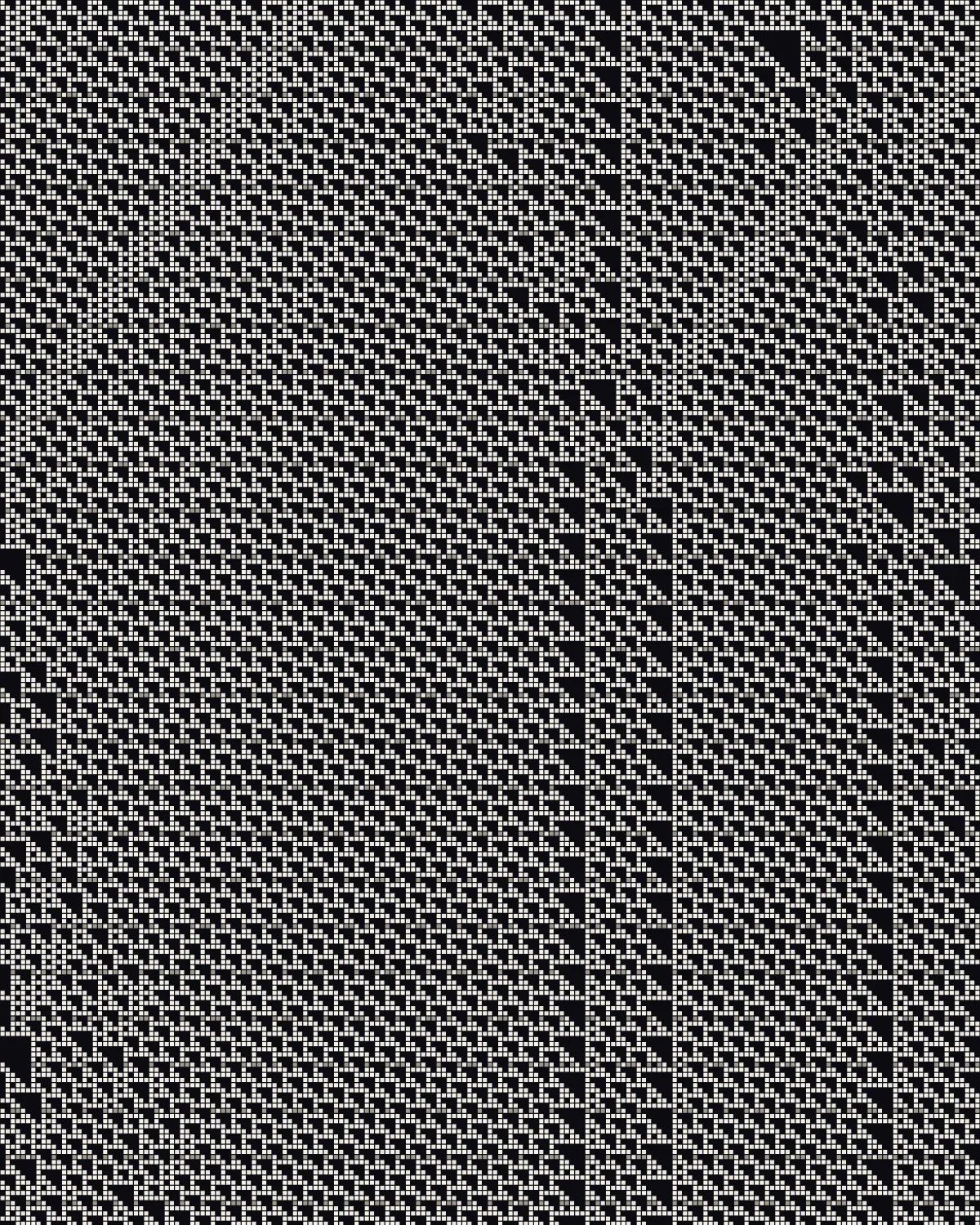 Everything From Almost Nothing — generative rule110 artwork