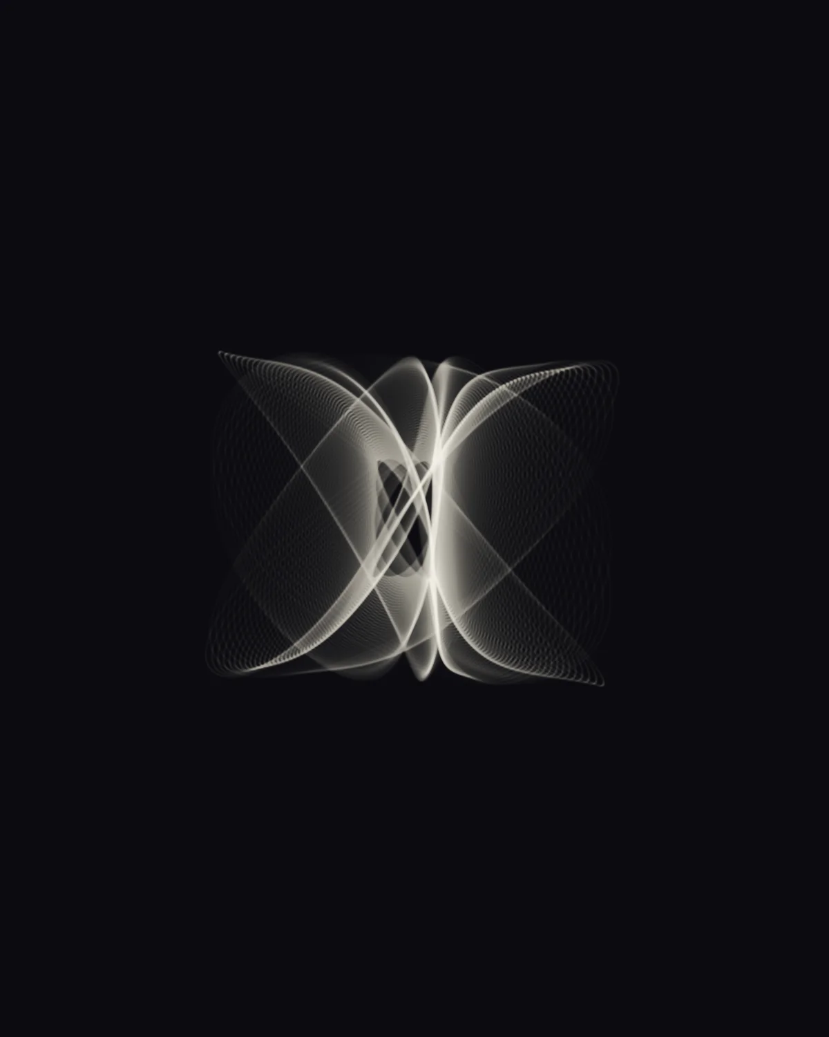 Interval Study — generative harmonograph artwork