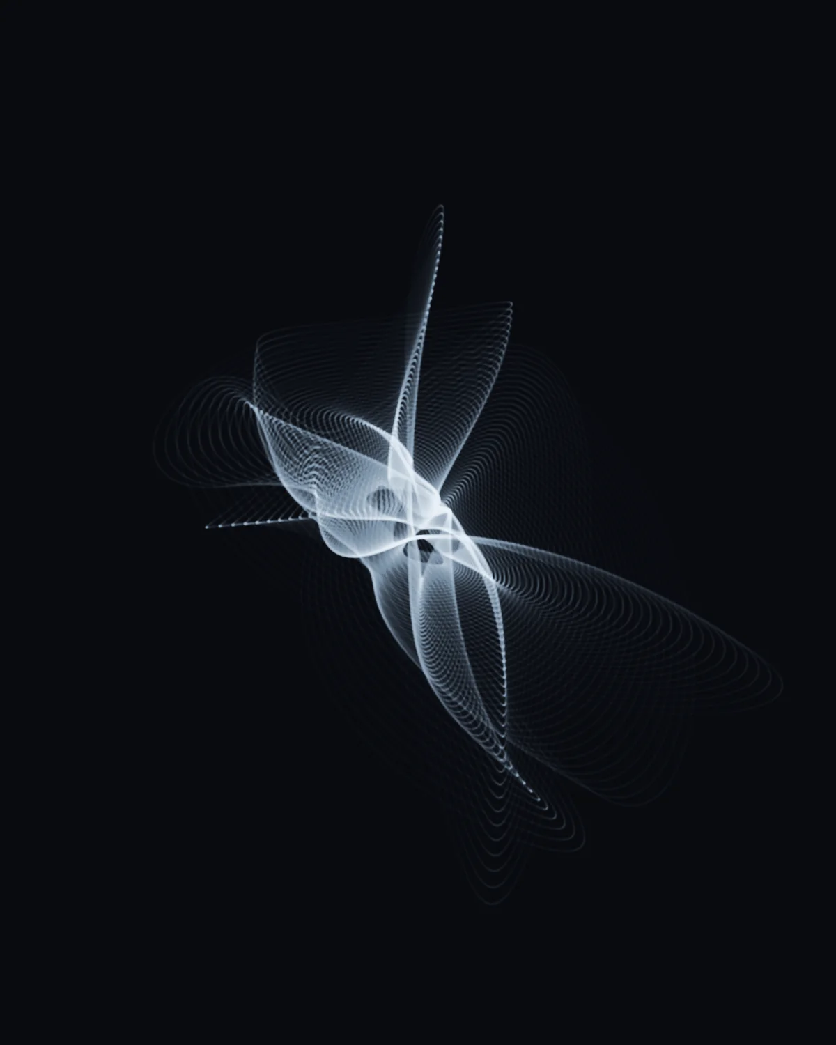 Friction Signature — generative harmonograph artwork