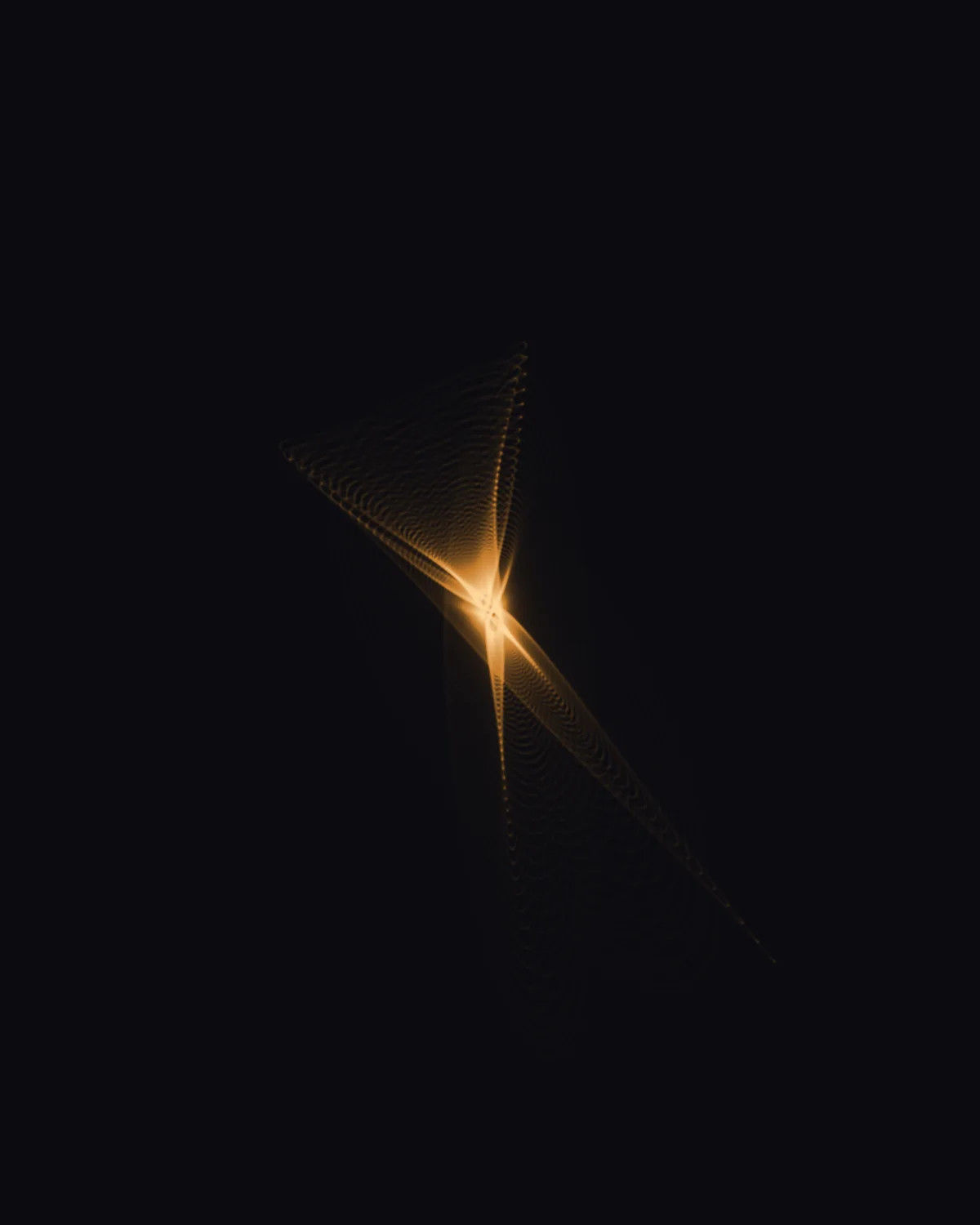 Damped Duet — generative harmonograph artwork