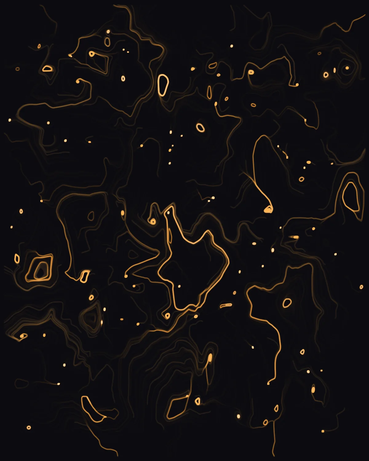 Where the Field Points II — generative flowfield artwork