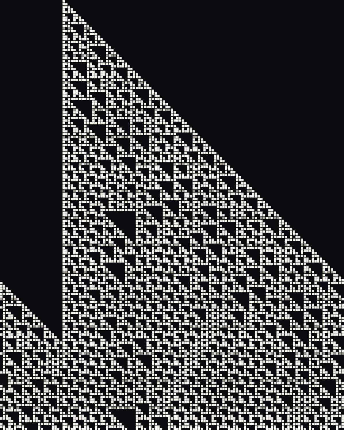 Small Rules IV — generative rule110 artwork
