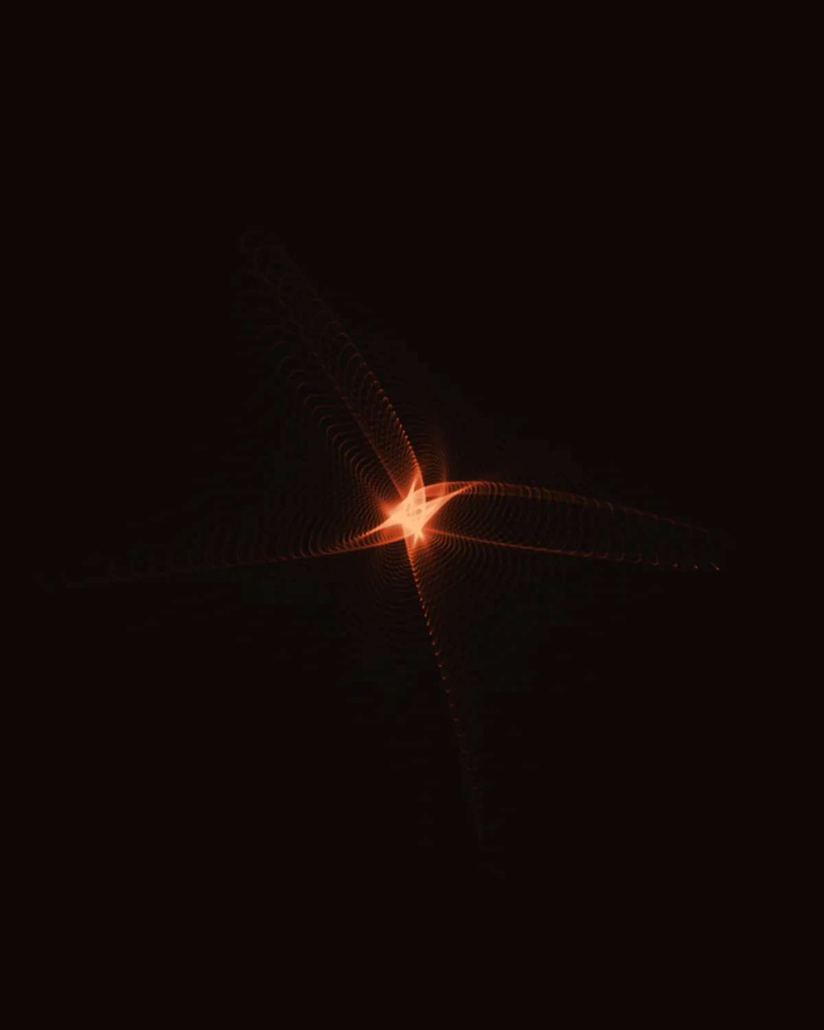 Interval Study II — generative harmonograph artwork